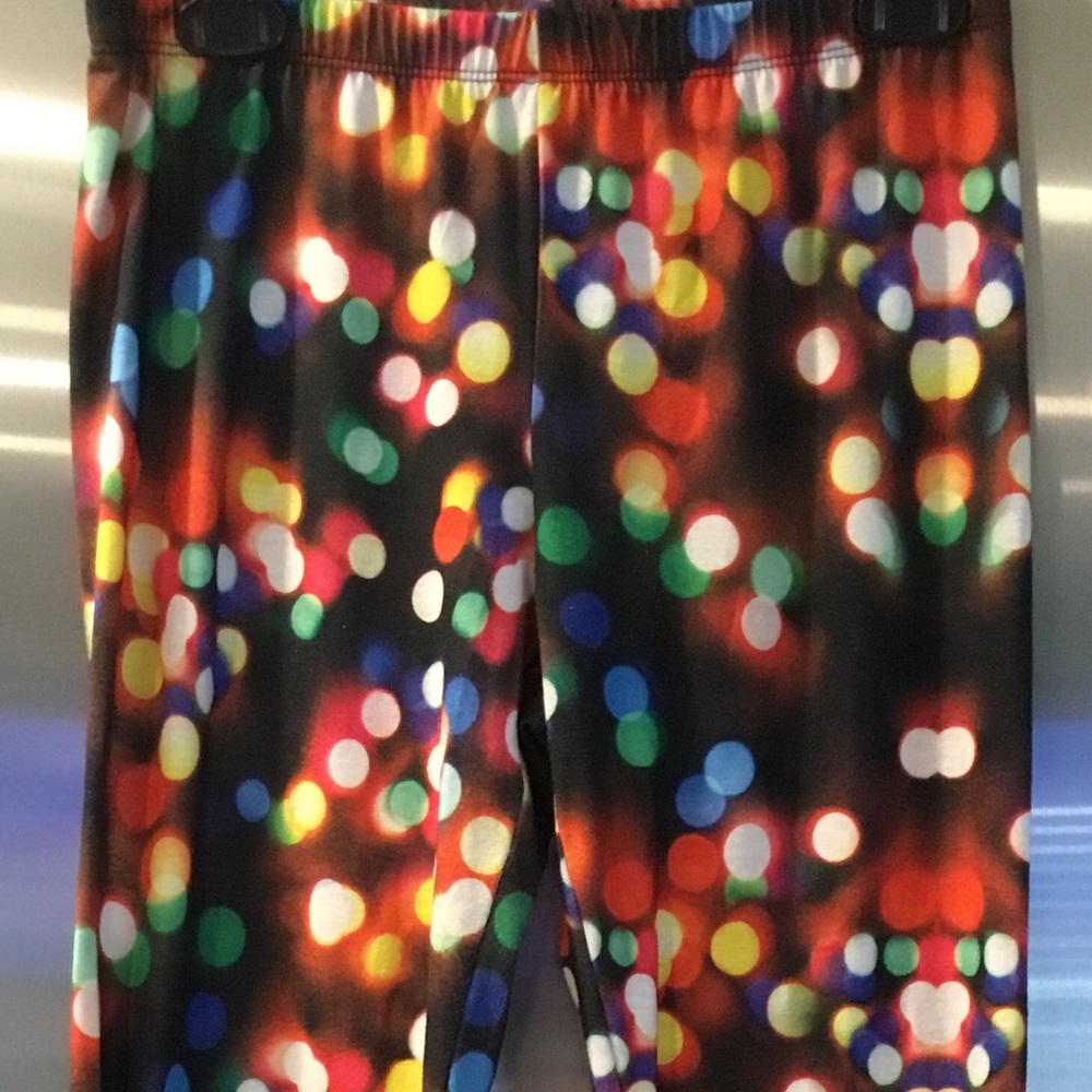 Festive and colorful lounge pants.